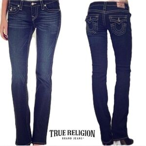 True Religion Billy Disco Crystal Button Bootcut Jeans – Size 25
